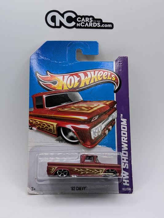 2013 Hot Wheels HW Showroom '62 Chevy Red 162/250 (Card Damage)