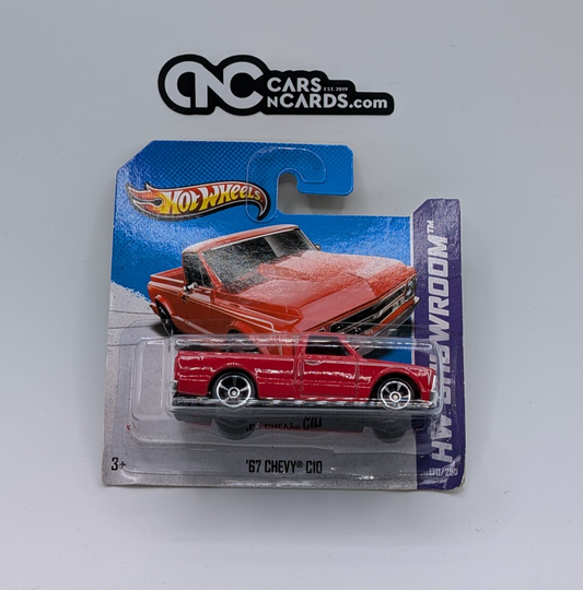 2013 Hot Wheels HW Showroom '67 Chevy C10 Red 170/250 Short Card