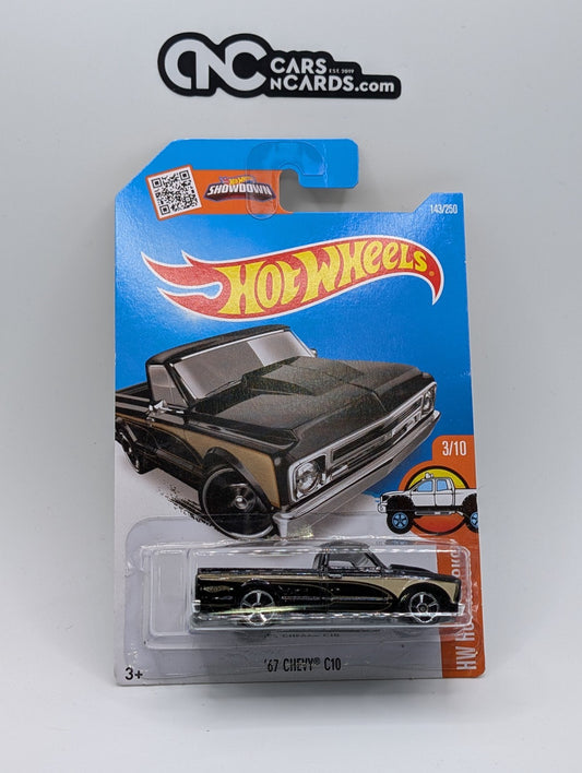 2016 Hot Wheels HW Hot Trucks 3/10 '67 Chevy C10 Black 143/250
