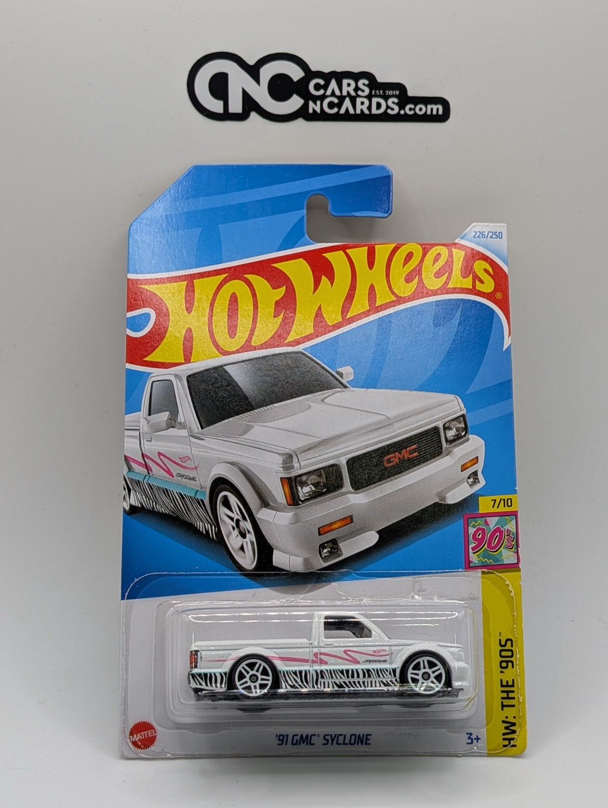 2024 Hot Wheels HW The 90's 7/10 '91 GMC Syclone White 226/250