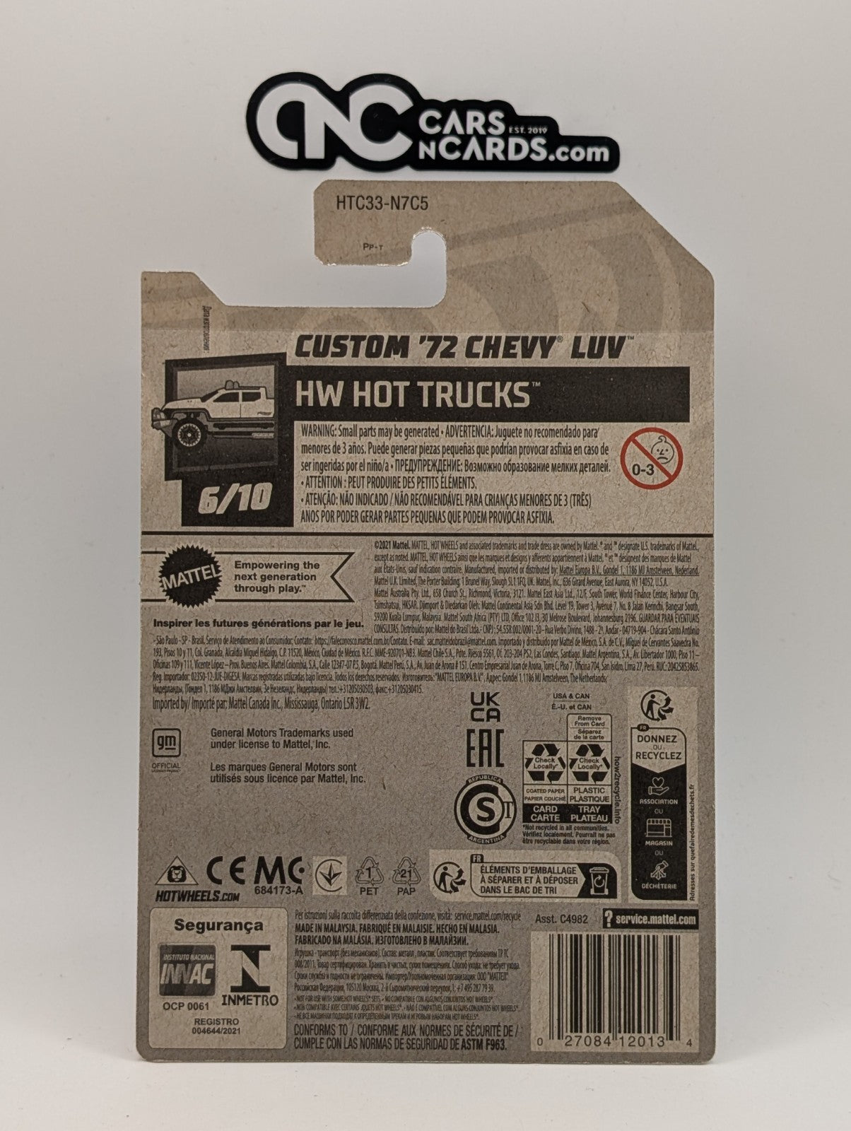 2024 Hot Wheels HW Hot Trucks 6/10 Custom '72 Chevy LUV Green 118/250