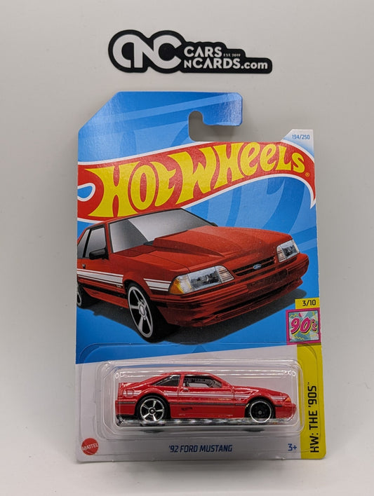 2024 Hot Wheels HW The 90's '92 Ford Mustang Red 194/250
