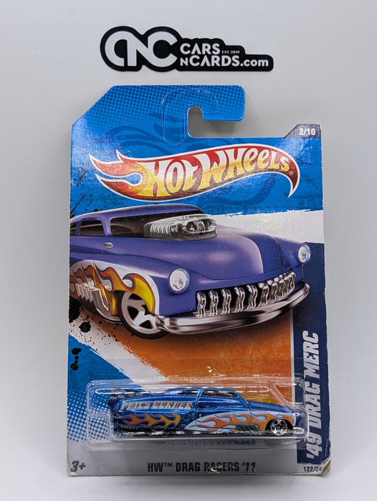 2011 Hot Wheels HW Drag Racers 2/10 '49 Drag Merc Blue Flames 122/244