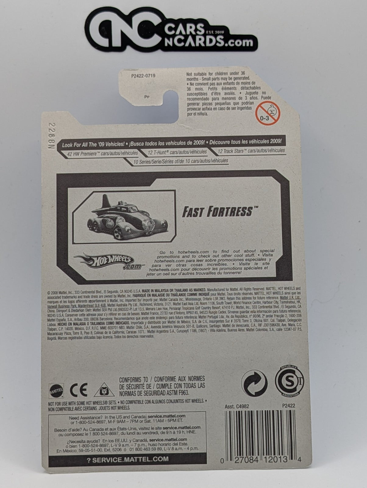 2009 Hot Wheels HW Designs 6/10 Fast Fortress Blue 102/166
