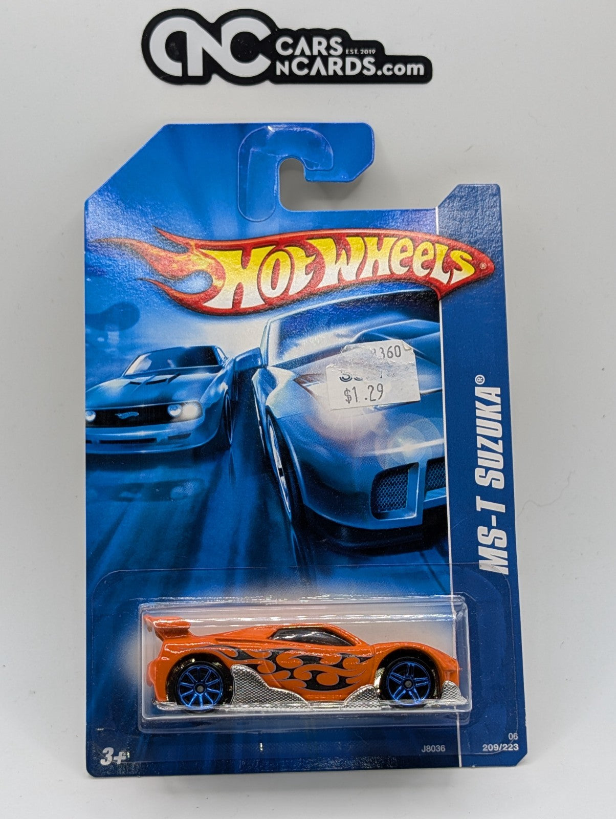 2007 Hot Wheels MS-T Suzuka Orange 209/223 (Card Damage)