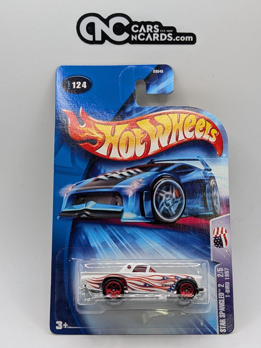 2004 Hot Wheels Star Spangled 2 2/5 T-Bird 1957 Collector #124