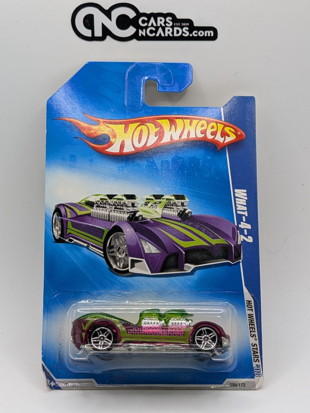 2008 Hot Wheels Stars What-4-2 Purple 99/172