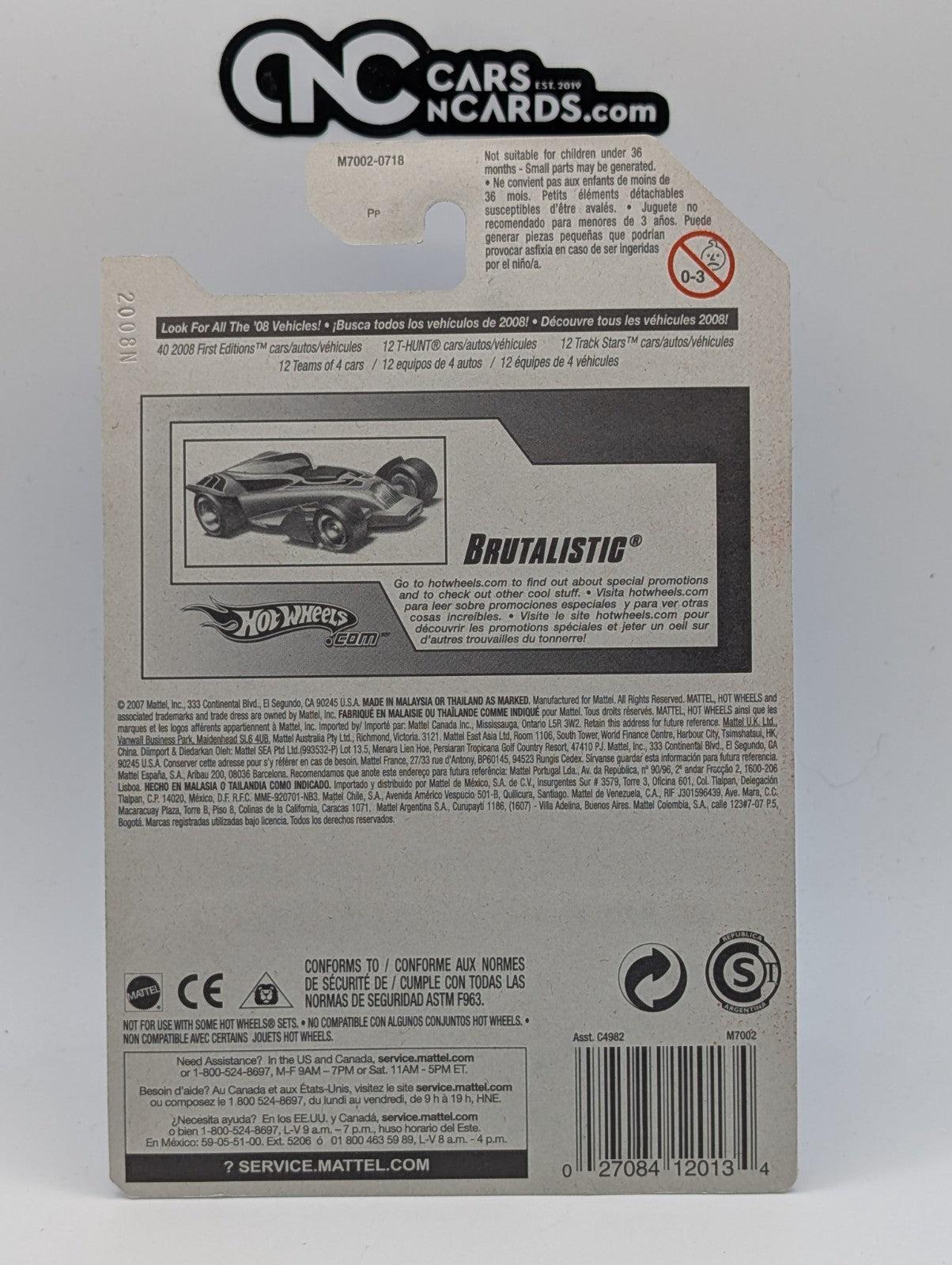 2008 Hot Wheels Stars Brutalistic Gray 100/172