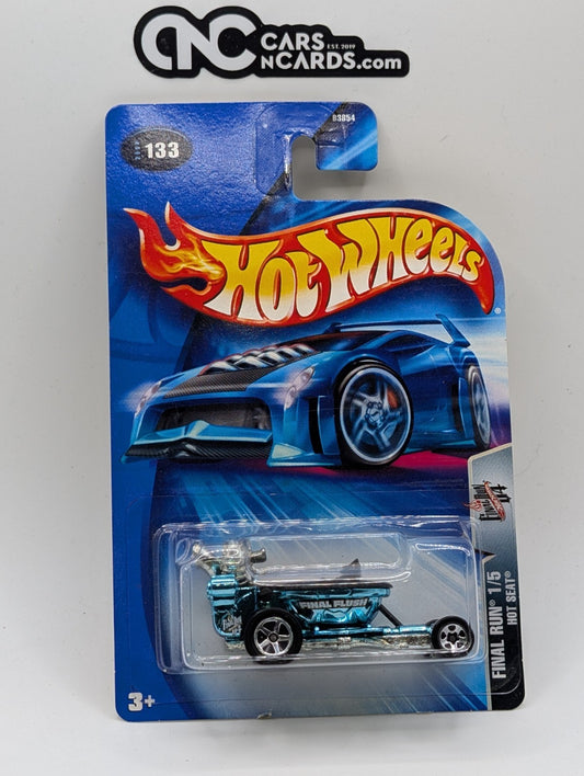 2005 Hot Wheels Final Run 1/5 Hot Seat Blue Collector #133