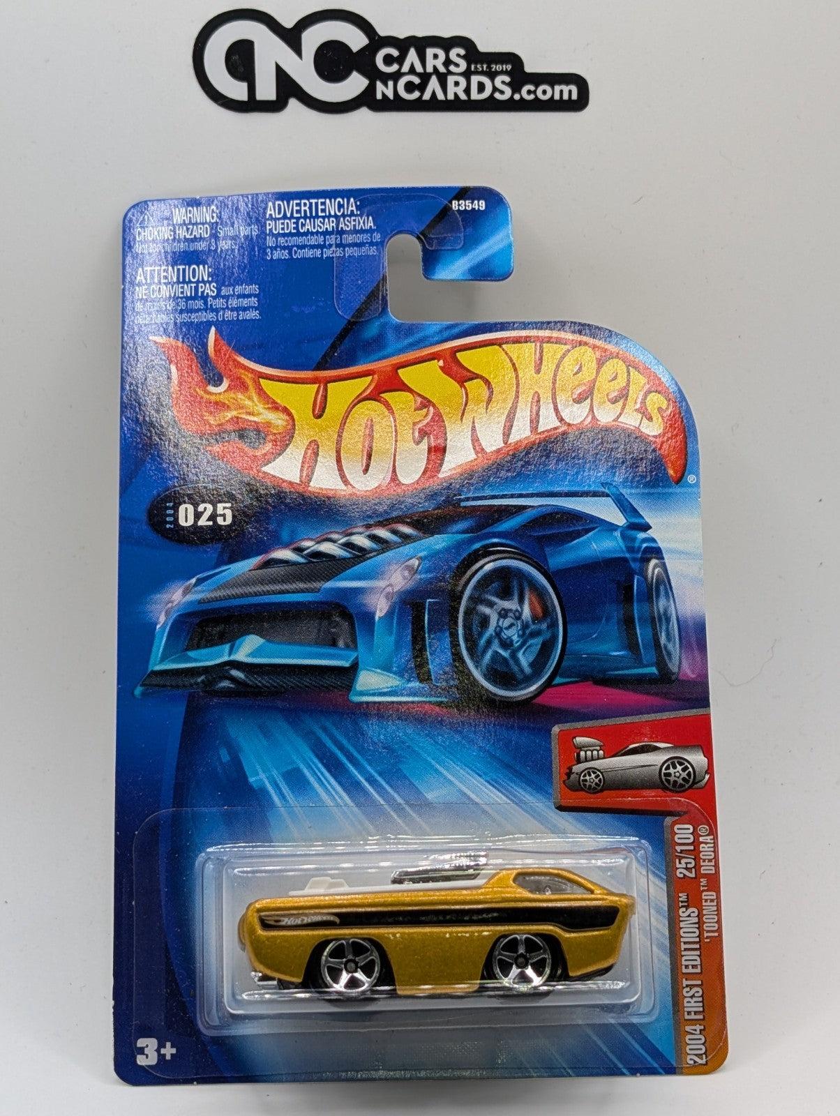 2004 Hot Wheels First Editions 25/100 Tooned Deora Gold Collector #25