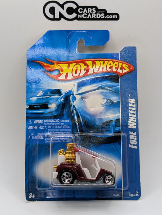 2006 Hot Wheels Fore Wheeler Red 158/223 (Card Damage)