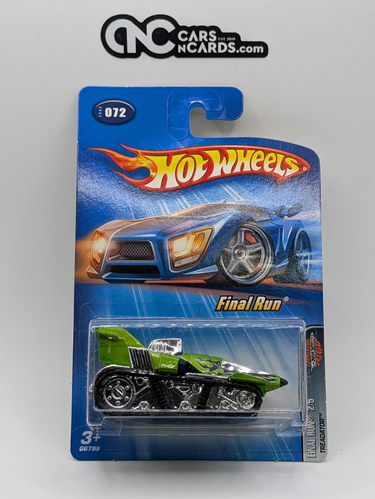 2005 Hot Wheels Final Run 2/5 Treadator Green Collector #72
