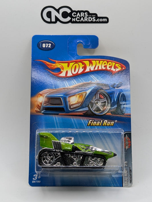 2005 Hot Wheels Final Run 2/5 Treadator Green Collector #72