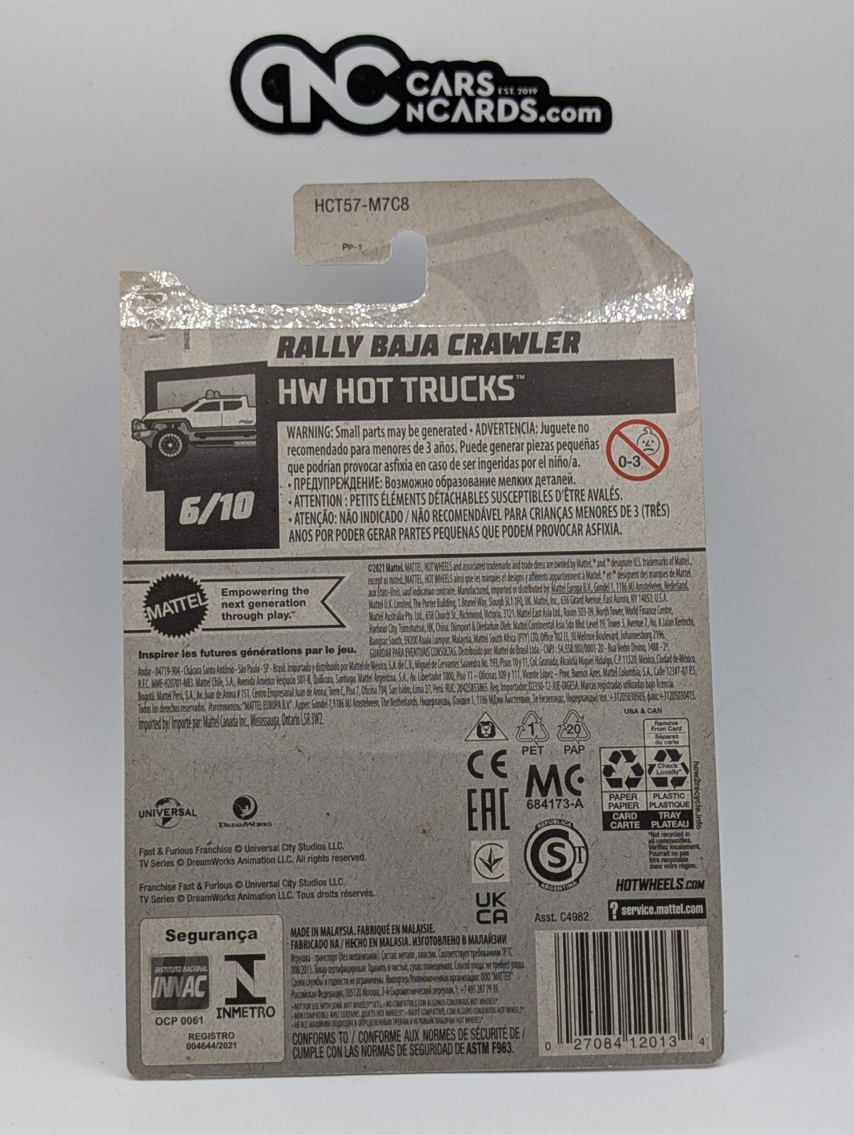 2022 Hot Wheels HW Hot Trucks Rally Baja Crawler Silver 94/250 F&F Spy Racers
