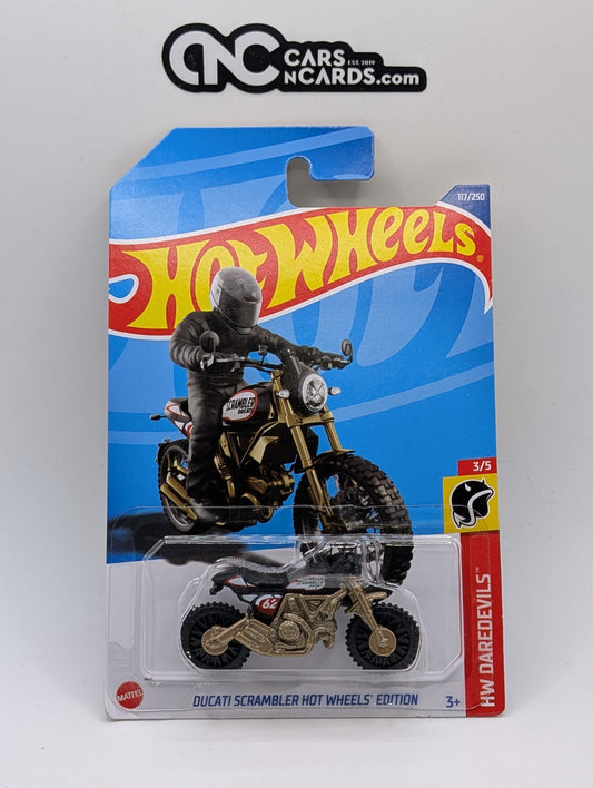 2022 Hot Wheels Daredevils Ducati Scrambler Hot Wheels Edition Blaclk 117/250