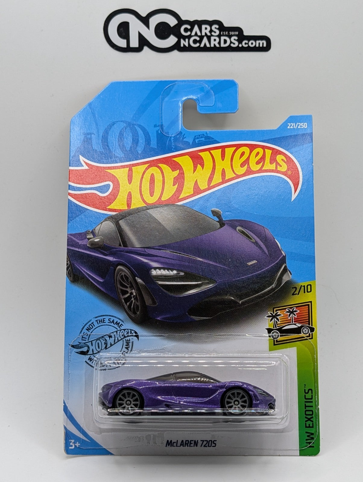 2019 Hot Wheels HW Exotics 2/10 McLaren 720S Purple 221/250