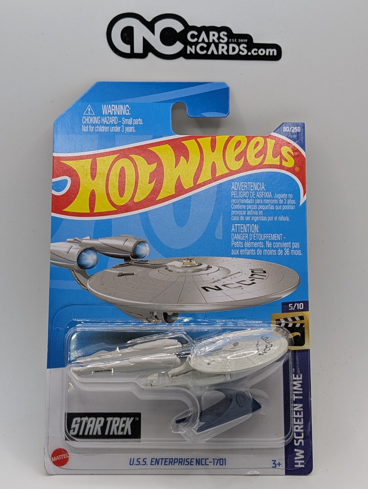 2022 Hot Wheels HW Screen Time USS Enterprise NCC-1701 (Card Damage)