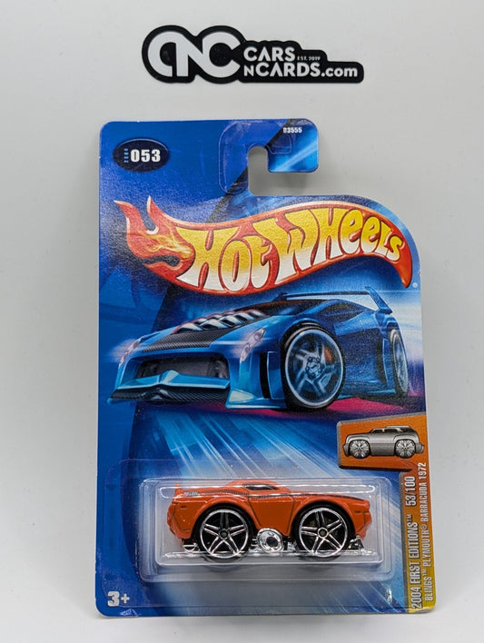 2004 Hot Wheels First Editions 53/100 Blings Plymouth Barracuda 1972 Orange