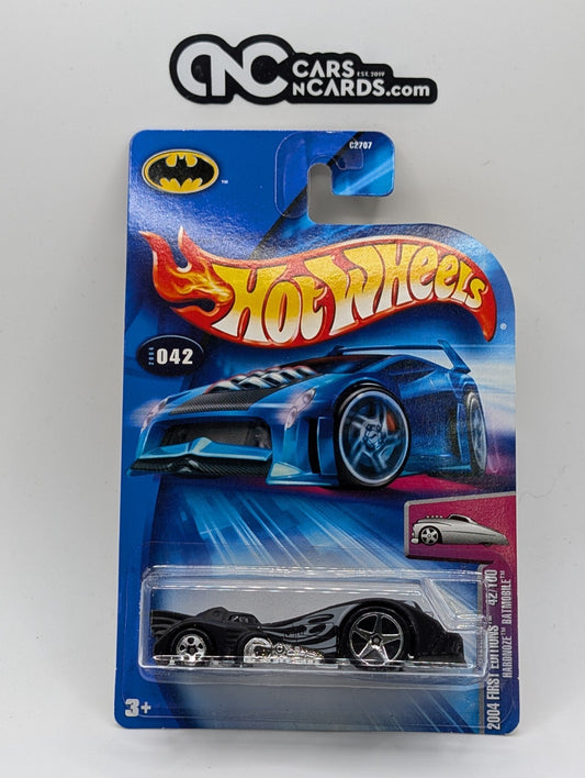 2004 Hot Wheels First Editions 42/100 Hardnoze Batmobile Collector #42
