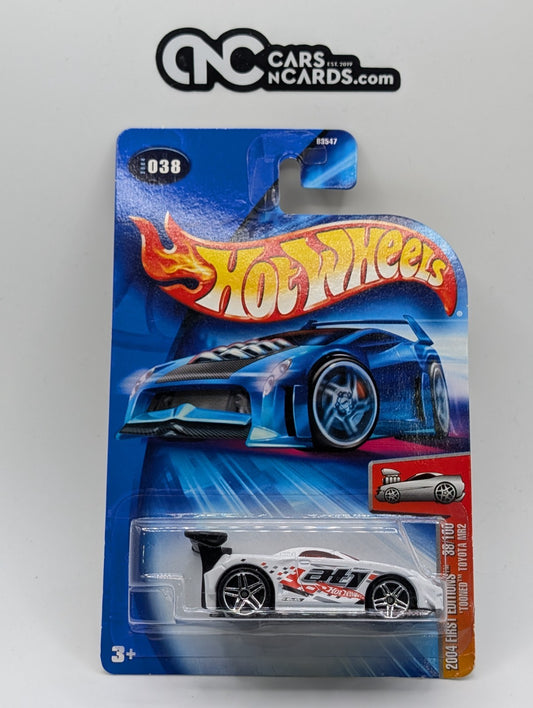 2004 Hot Wheels First Editions 38/100 Tooned Toyota MR2 White (Soft Corners)