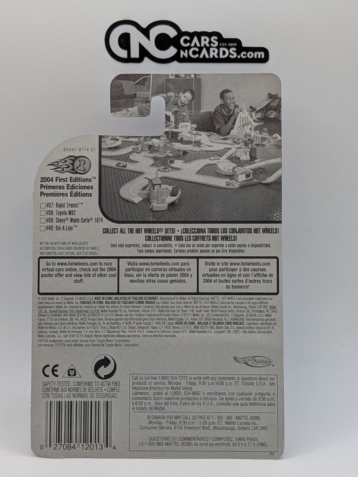 2004 Hot Wheels First Editions 38/100 Tooned Toyota MR2 White (Soft Corners)
