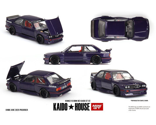 Kaido House x Mini GT 1:64 BMW M3 Kaido GT V2- Purple Sealed Box