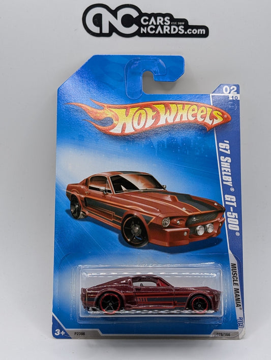 2009 Hot Wheels Muscle Mania 2/10 '67 Shelby GT-500 Red 78/166
