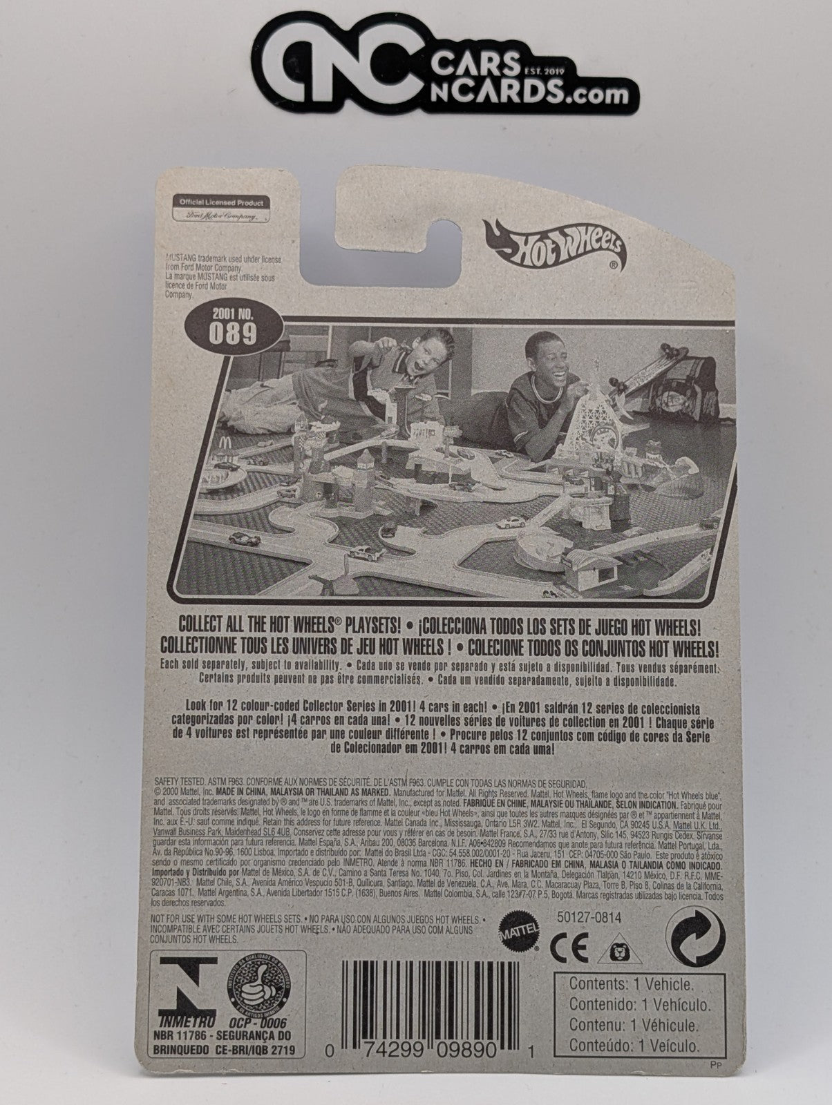 2001 Hot Wheels Mustang 1968 Silver Collector #89