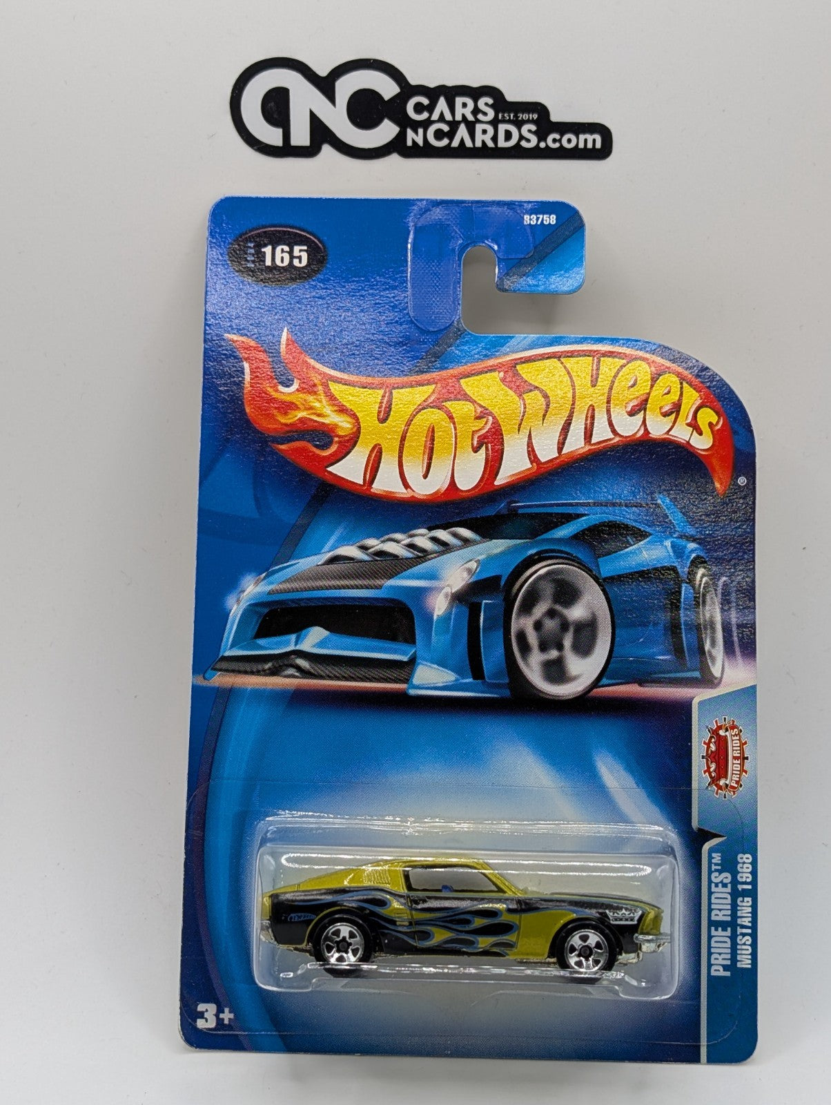 2004 Hot Wheels Pride Rides 1968 Mustang Flames Collector #165
