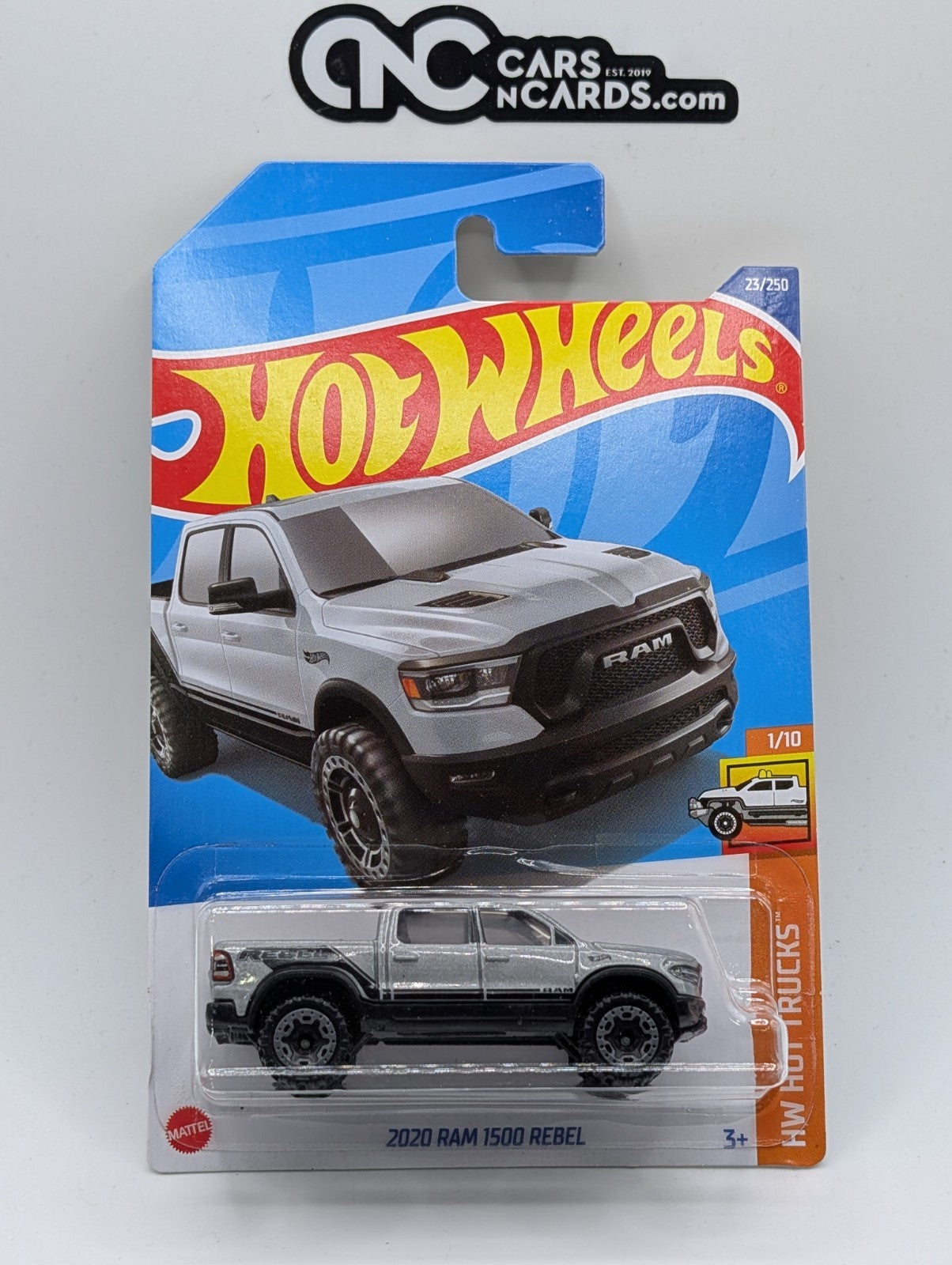 2022 Hot Wheels HW Hot Trucks 1/10 2020 Ram 1500 Rebel Gray 23/250