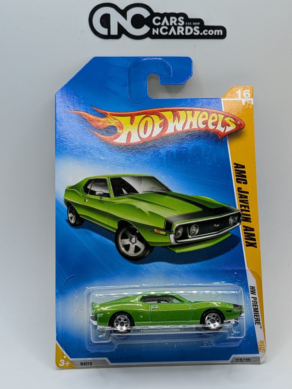 2009 Hot Wheels HW Premiere 16/42 AMC Javelin AMX Green 16/166