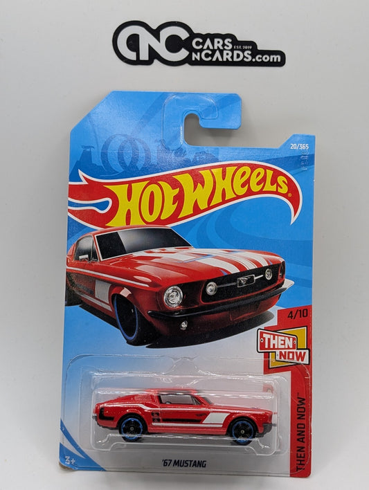 2018 Hot Wheels Then And Now 4/10 '67 Mustang Red 20/365 (Soft Corners)