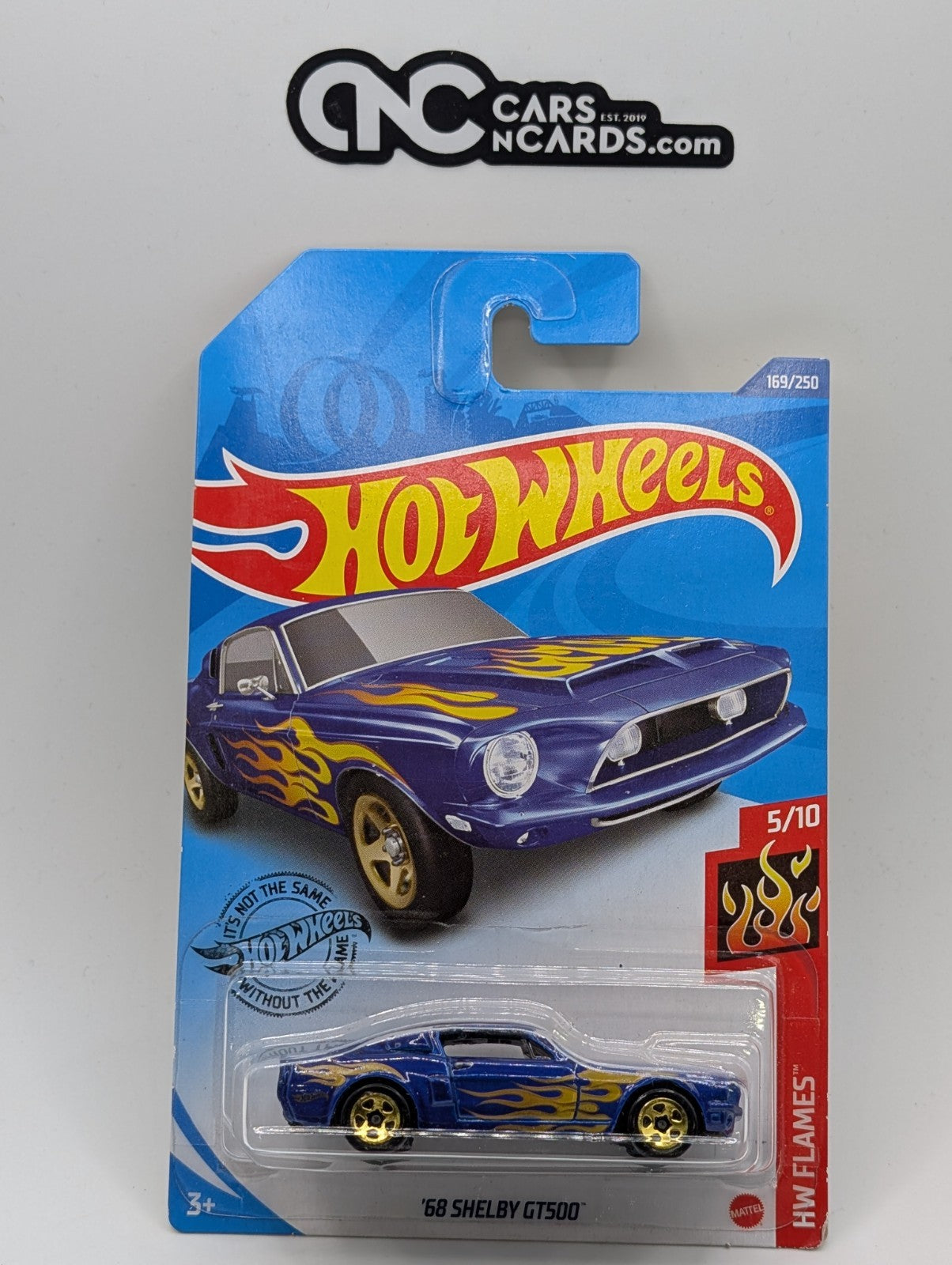 2020 Hot Wheels HW Flames 5/10 '68 Shelby GT500 Purple 169/250 (Soft Corners)