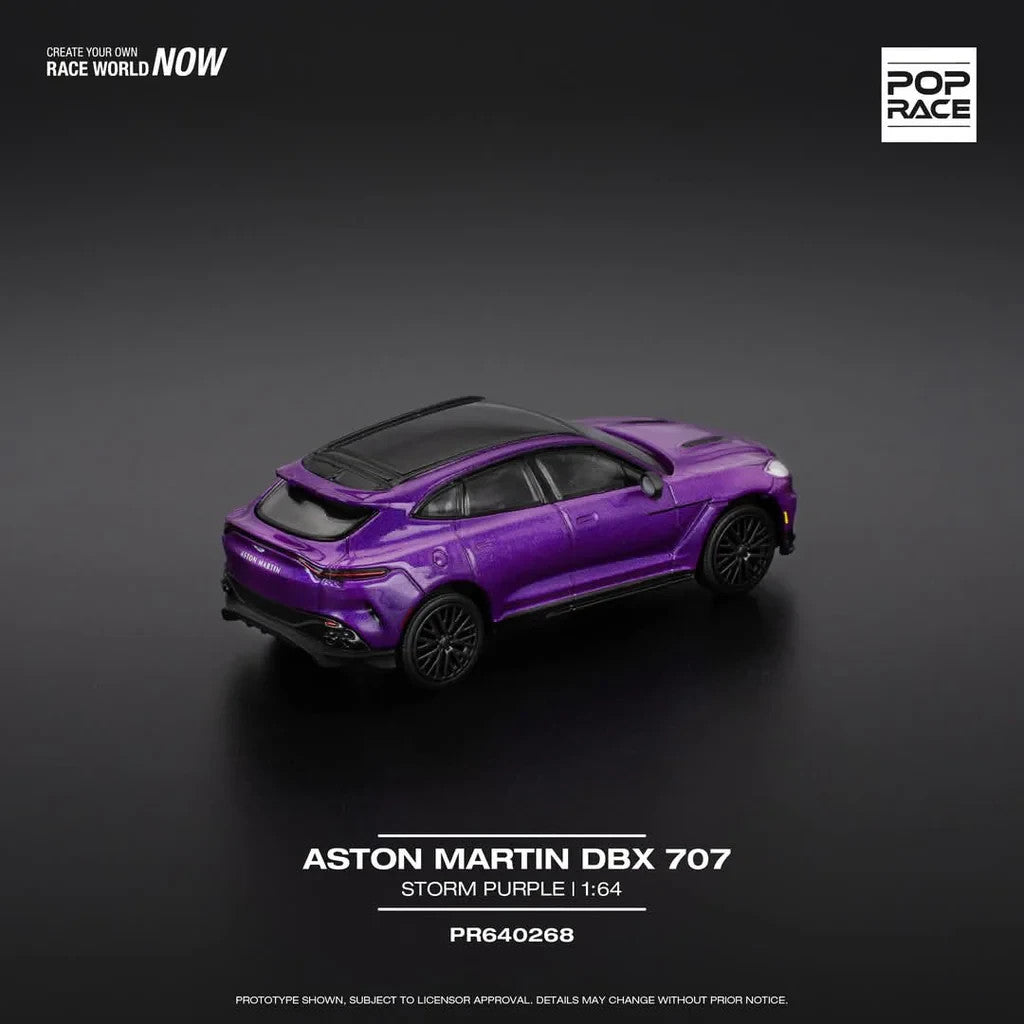 POPRACE 1:64 ASTON MARTIN DBX 707 - STORM PURPLE PR640268