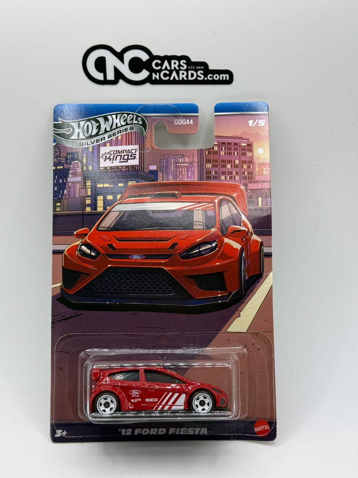 2026 Hot Wheel Silver Series Compact Kings 1/5 '12 Ford Fiesta (Card Damage)