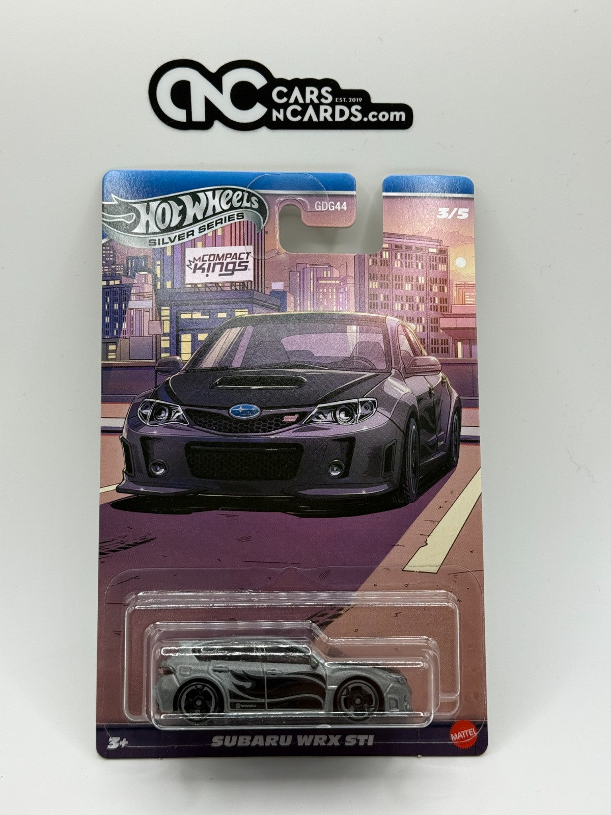 2026 Hot Wheel Silver Series Compact Kings 3/5 Subaru WRX STI