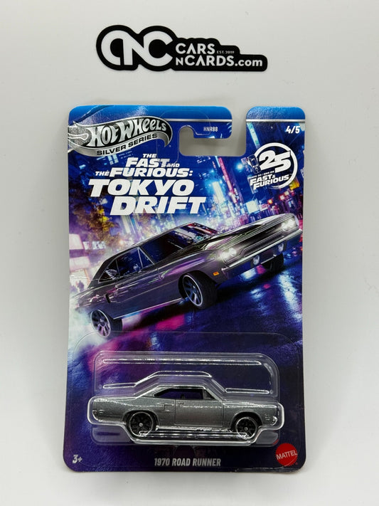 2026 Hot Wheel Silver Series Tokyo Drift 1970 Road Runner (Card Damage)