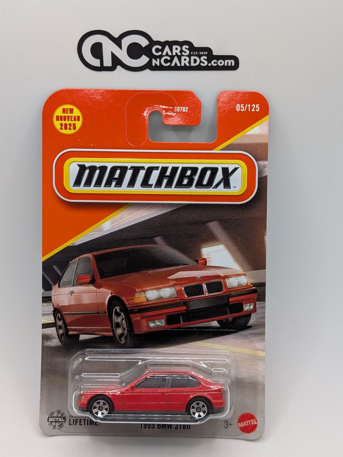 2025 Matchbox 1995 BMW 318ti 5/125 Red