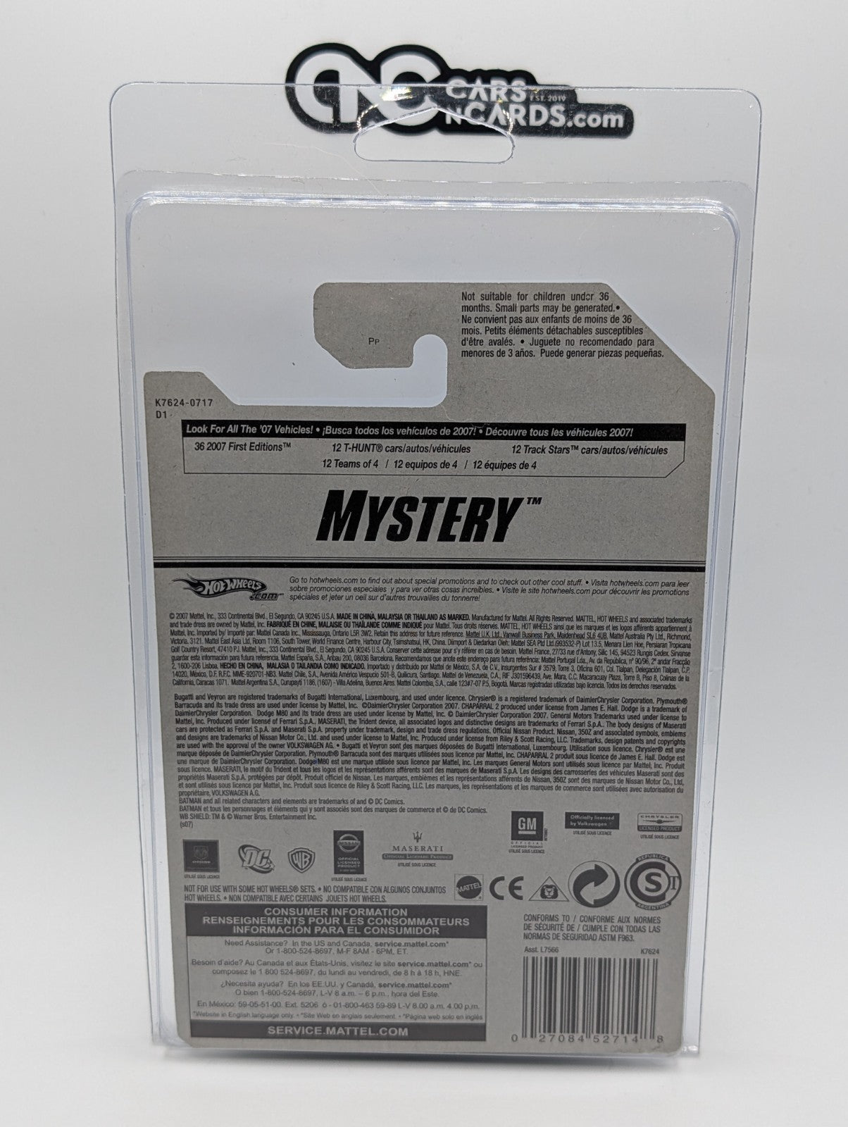 2007 Hot Wheels Mystery Cars 18/24 Riley & Scott MK III Loose #174
