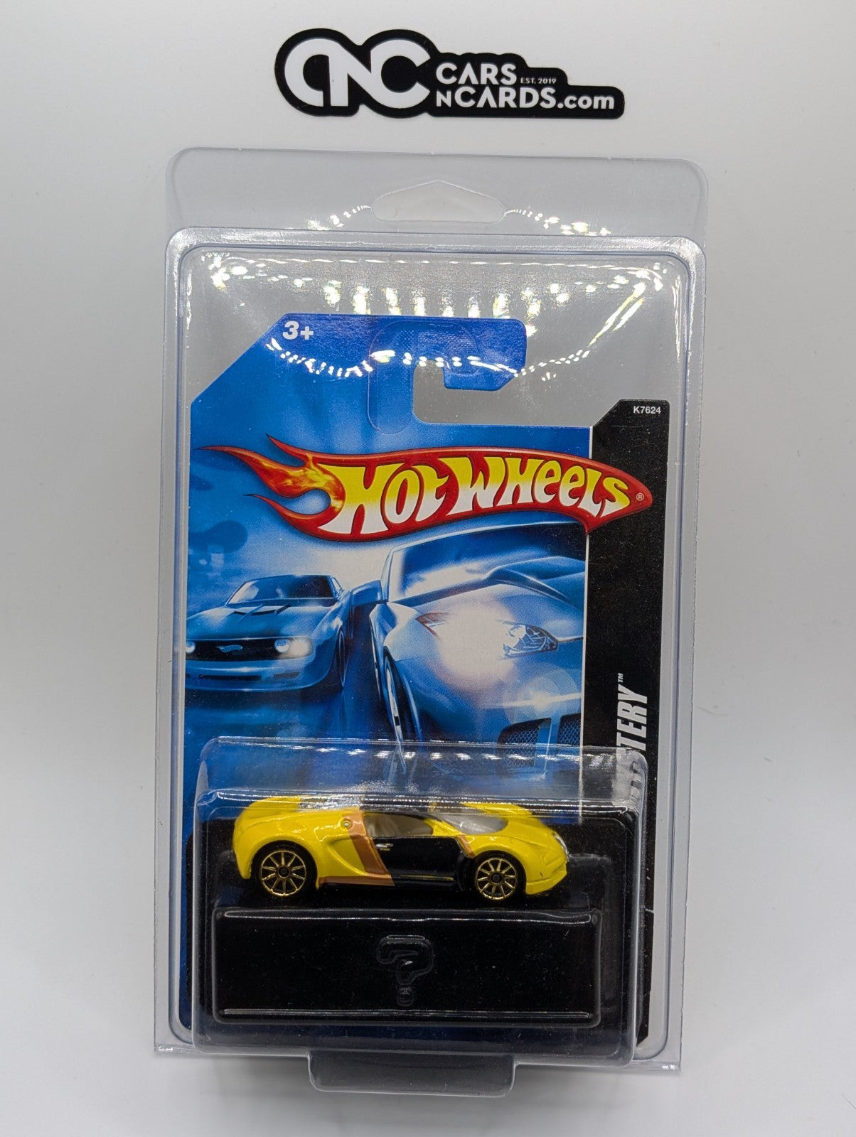 2007 Hot Wheels Mystery Cars 14/24 Bugatti Veyron Yellow Loose