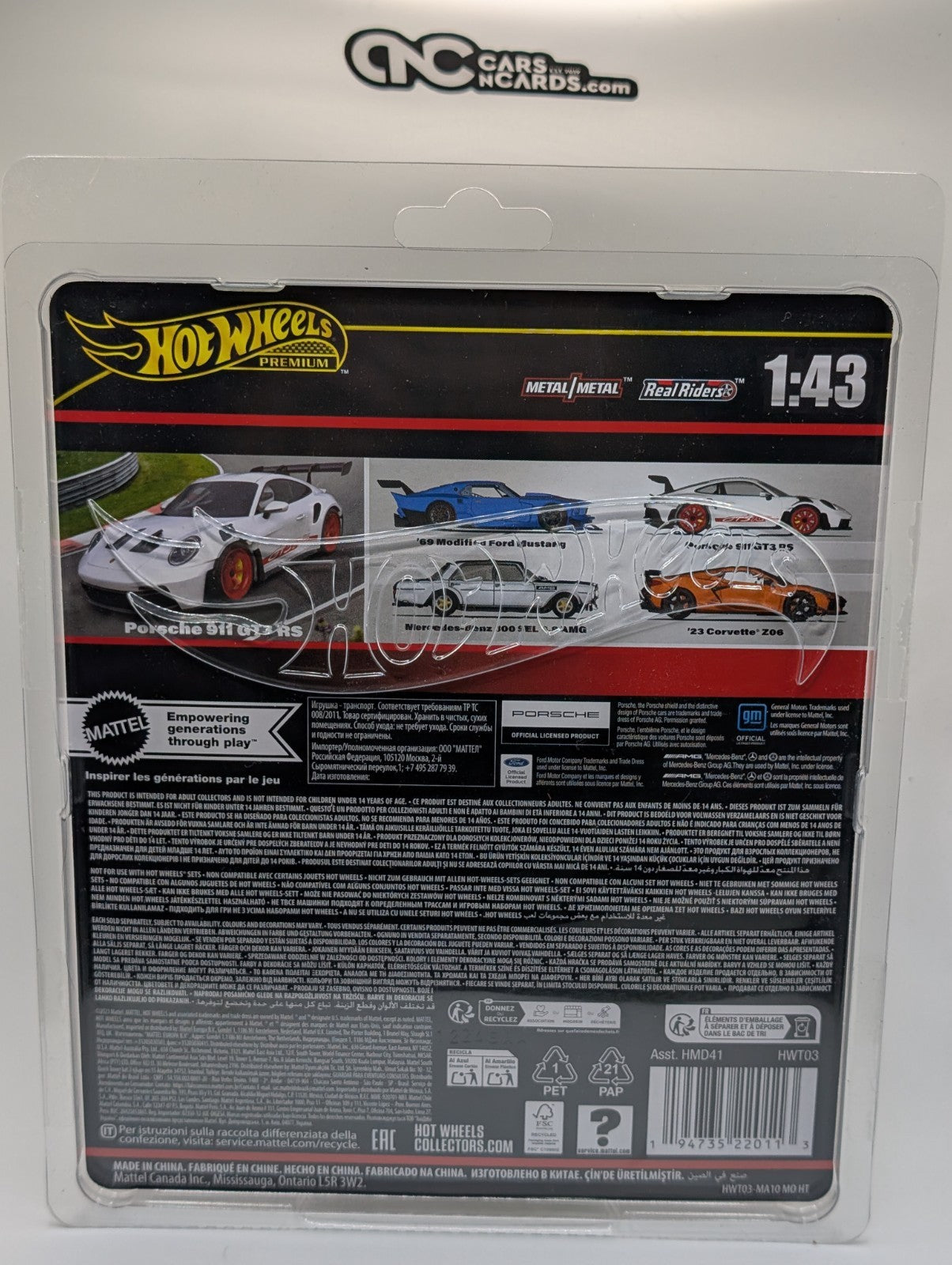 2024 Hot Wheels Premium 1:43 Scale Porsche 911 GT3 RS