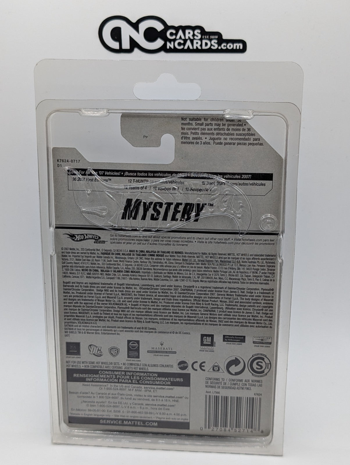 2007 Hot Wheels Mystery Cars 19/24 Track T White #175