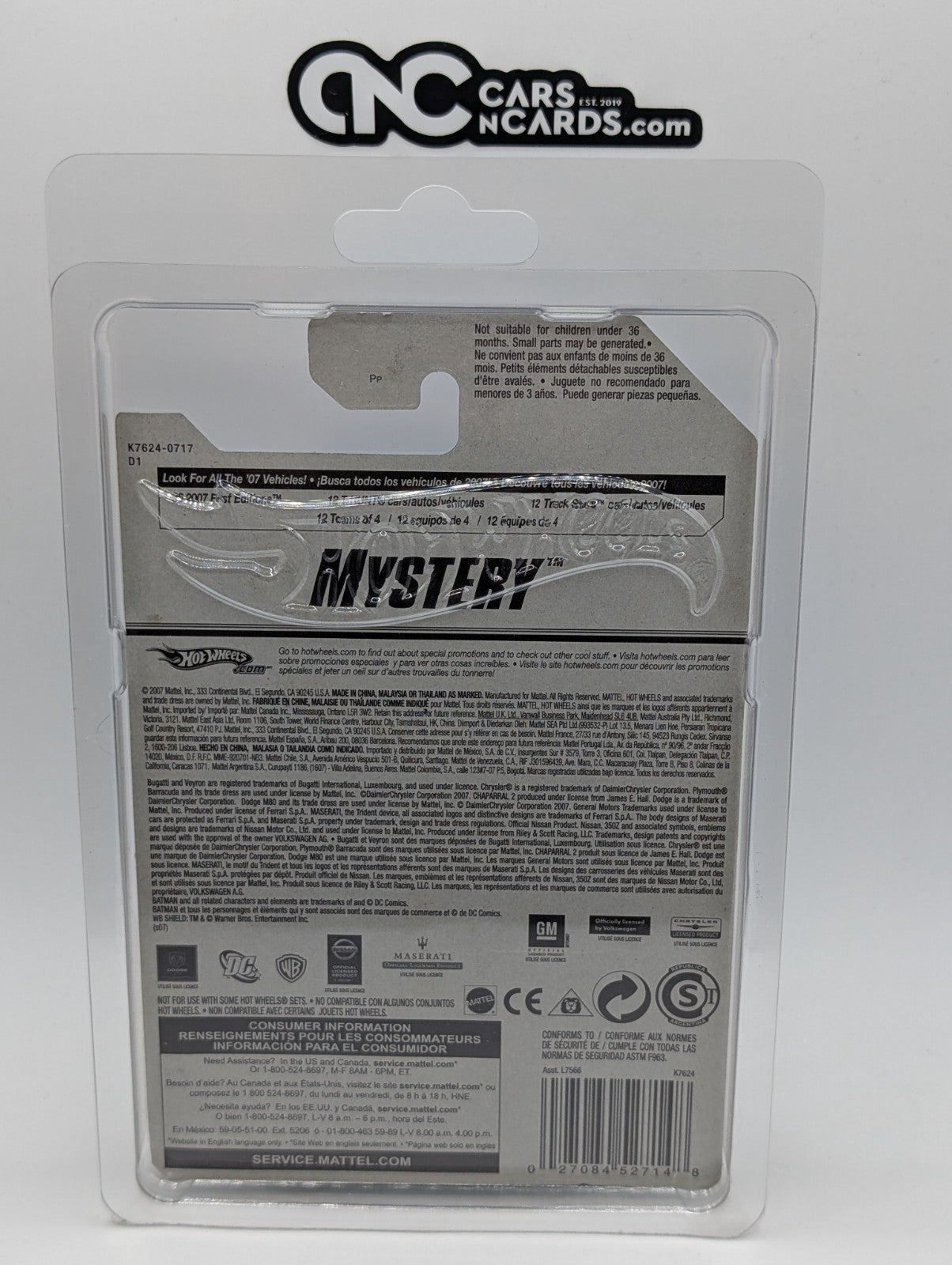 2007 Hot Wheels Mystery Cars 19/24 Track T Gray #175