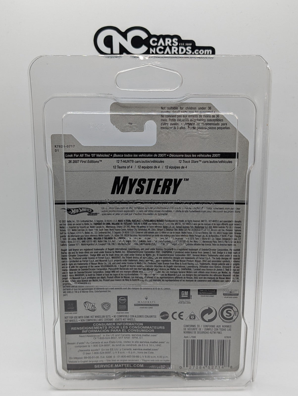 2007 Hot Wheels Mystery Cars 12/24 Dodge M80 Concept Silver #168