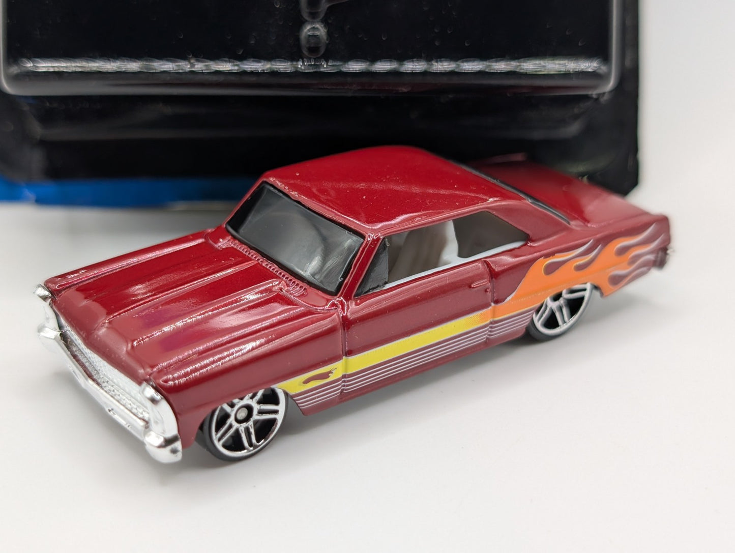 2008 Hot Wheels Mystery Cars 3/24 '66 Chevy Nova Red Loose M6945