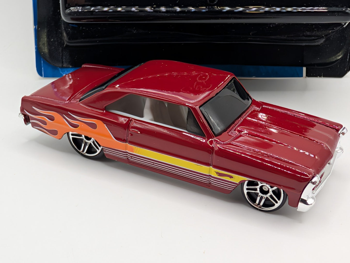 2008 Hot Wheels Mystery Cars 3/24 '66 Chevy Nova Red Loose M6945