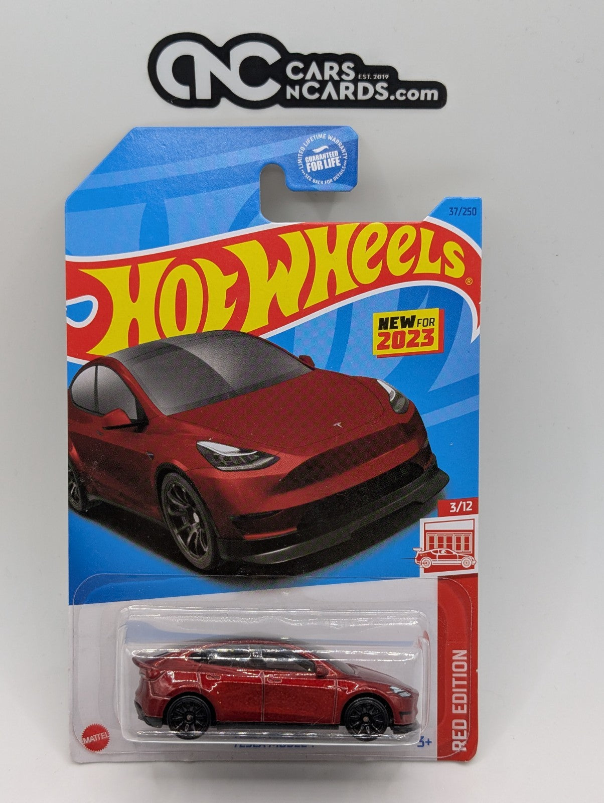 2023 Hot Wheels Tesla Model Y Red Edition 3/12 Target Exclusive 37/250