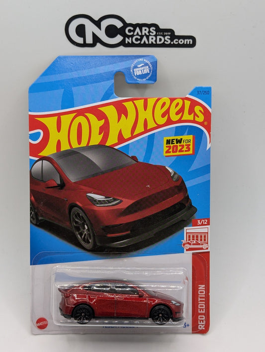 2023 Hot Wheels Tesla Model Y Red Edition 3/12 Target Exclusive 37/250