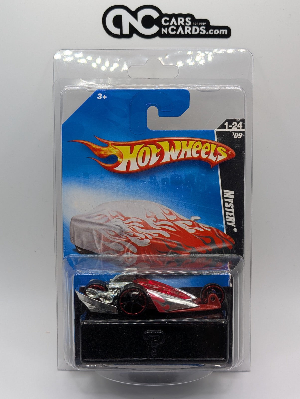 2009 Hot Wheels Mystery Cars 24/24 Quad Rod Chrome Loose P2510