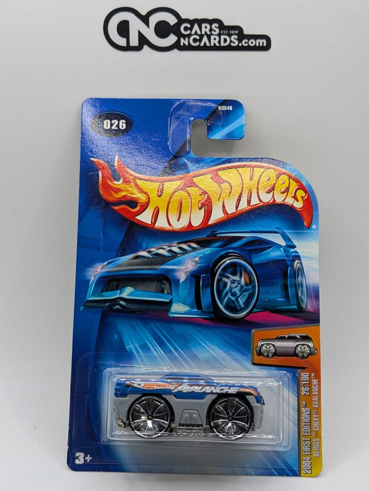 2004 Hot Wheels First Editions 26/100 Blings Chevy Avalanche